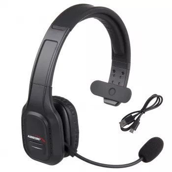Audiocore 74452 Bluetooth ausinės su triukšmo slopinimo mikrofonu, skirtos skambučių centrams, biurui