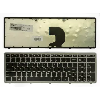 Lenovo KB310630 originali klaviatūra, skirta Ideapad Z500/Z500A (JAV išdėstymas, juoda su sidabriniu rėmeliu)