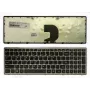 Lenovo KB310630 originali klaviatūra, skirta Ideapad Z500/Z500A (JAV išdėstymas, juoda su sidabriniu rėmeliu)