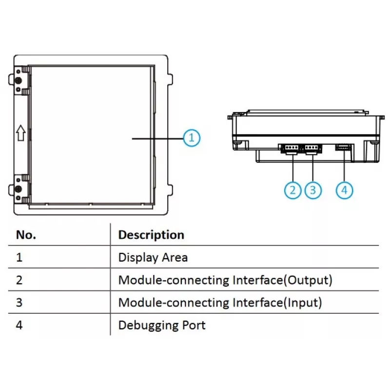 Displėjus Hikvision DS-KD-INFO