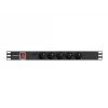 Lanberg PDU-05E-0200-IEC-BK maitinimo skirstytuvas (PDU) 5 AC lizdų 1U juodas
