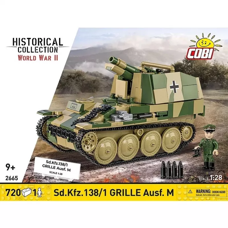 Konstrukcinis modelis Cobi SD.KFZ.138/1 Grille, 720 dalių, demonstracinis modelis