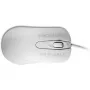 Laidinė ambidekstrinė optinė pelė ManMachine Man & Machine C Mouse — USB Type-A, lazeris 1000 DPI, 3 mygtukai, slinkimo ratukas (higieniška balta)