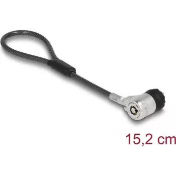 Užrakto kabelis Navilock 20941 Juodas Sidabrinis 0.152 m 4.5 mm