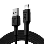 Laidas Lightning – USB A Green Cell KABGC12, 2 m, juodas