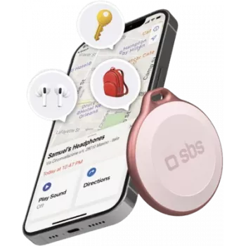 Finder SBS TEFINDBTAPP GPS sekimo įrenginys rožinis CR2032
