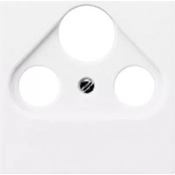 JUNG A 561 PLSAT WW dengiamoji plokštelė SAT/TV/radio lizdui, Alpine White, Duroplast