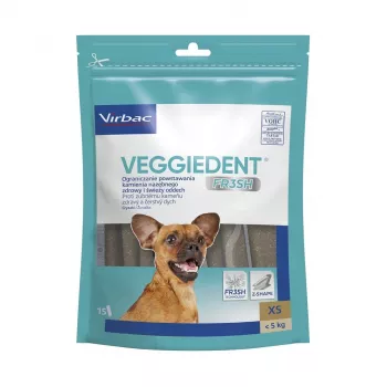 VIRBAC VEGGIEDENT FRESH dantų kramtukas šunims, mažas dydis (S)
