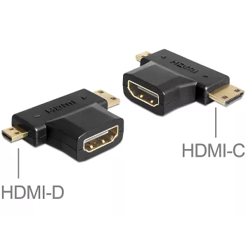 Adapteris HDMI-C / HDMI-D į HDMI-A DeLOCK 65446