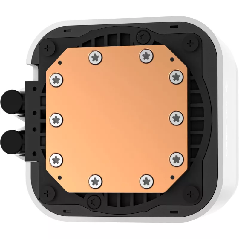 Skysčio aušintuvas CPU DeepCool LQ240 White su 240mm aliumininiu radiatoriumi, 2x120mm RGB ventiliatoriais, 41cm žarnomis