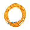 Extralink EX.2862 0,5 m LC–LC vienmodis šviesolaidinis šuolis G.652D FTTH geltonas pilnas dupleksas