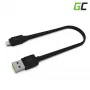 Green Cell KABGC02 laidas su Lightning jungtimi 0,25 m Juoda