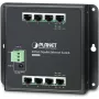 PLANET WGS-803 - 8 prievadų nevaldomas Gigabit Ethernet komutatorius, skirtas montavimui ant DIN bėgio arba sienos, maitinimas nuolatinės srovės