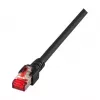 EFB-Elektronik RJ45 jungiamasis kabelis Cat.6 S/FTP LSZH juodas 1,5 m