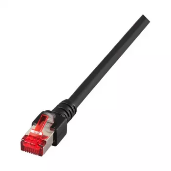 EFB-Elektronik RJ45 jungiamasis kabelis Cat.6 S/FTP LSZH juodas 1,5 m