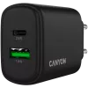 CANYON OnCharge 250 25W 1xPD 1xQC EU juodas