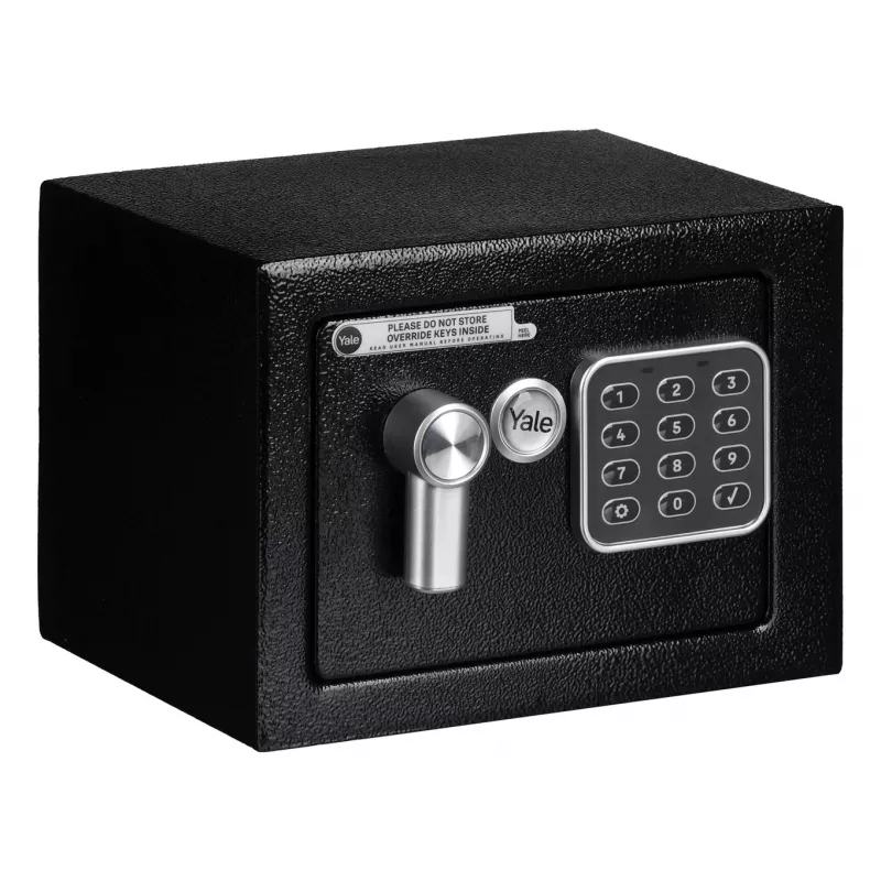 Yale YSV/170/DB2 laisvai pastatomas seifas 3,8 l plieninis juodas
