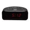 Radijo laikrodis Denver CR-430 analoginis ir skaitmeninis FM radijas LED ekranas juodas