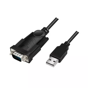 LogiLink AU0048A Serijinis kabelis 1,5 m USB A – DB-9 juodas