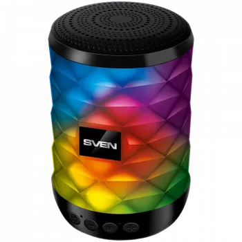 Garsiakalbis SVEN PS-55, juodas (5W, TWS, Bluetooth, FM, USB, microSD, 600 mAh)