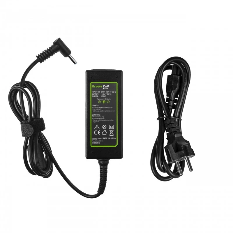 Maitinimo adapteris Green Cell AD74P 45W 19,5V 2,31A vidaus naudojimui juodas