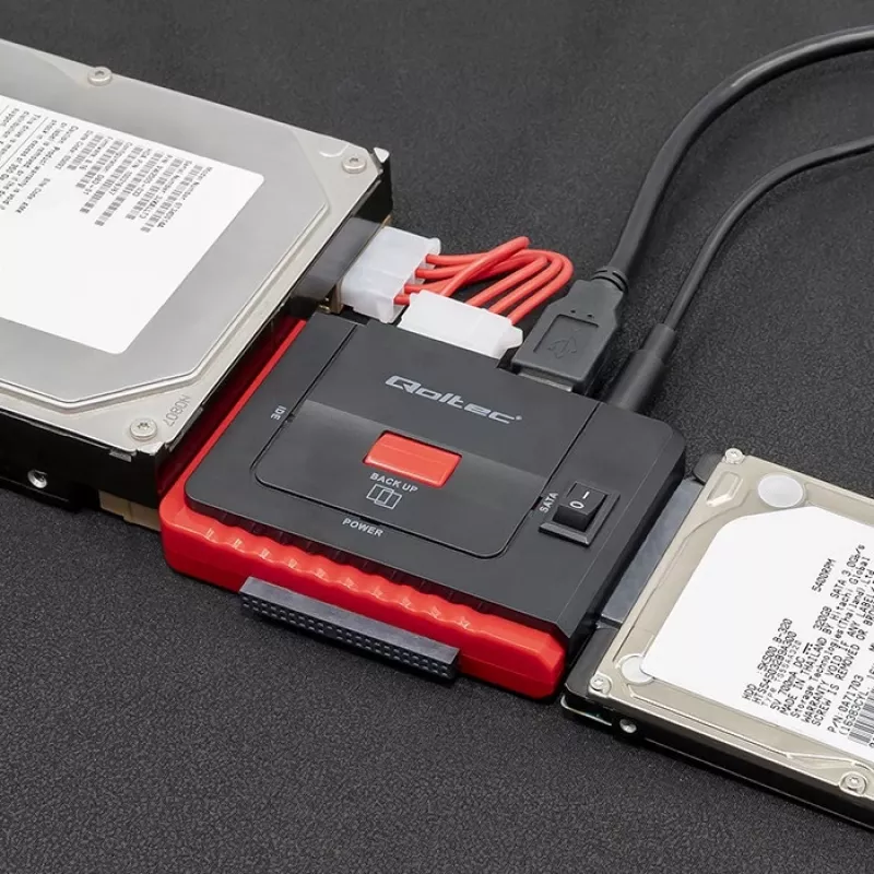 USB 3.0 į IDE SATA III adapteris QOLTEC 50645