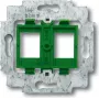 BUSCH JAEGER 1753-0-8048 - 2 x RJ-45 - Žalias - Metalinis - Plastikinis