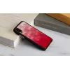iKins apsauginis dėklas iPhone XS / XS S — rožinis ežeras ir juoda, polikarbonatinis
