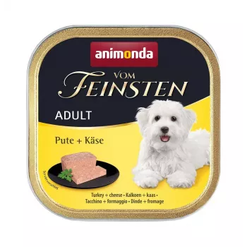 Šlapias šunų ėdalas Animonda Vom Feinsten Kalakutiena + Sūris 150 g – suaugusiems, paštetas
