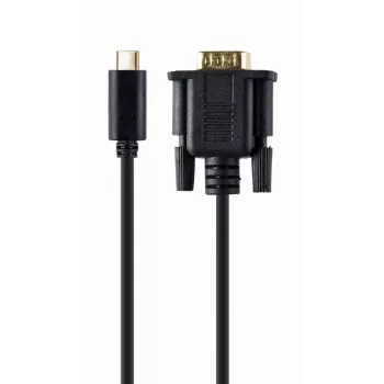 USB grafikos adapteris Gembird A-CM-VGAM-01, USB-C į VGA, 1920x1080, 0.15 m laidas, juodas