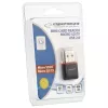 Esperanza EA134K kortelių skaitytuvas, juodas, sidabrinis, permatomas, USB 2.0
