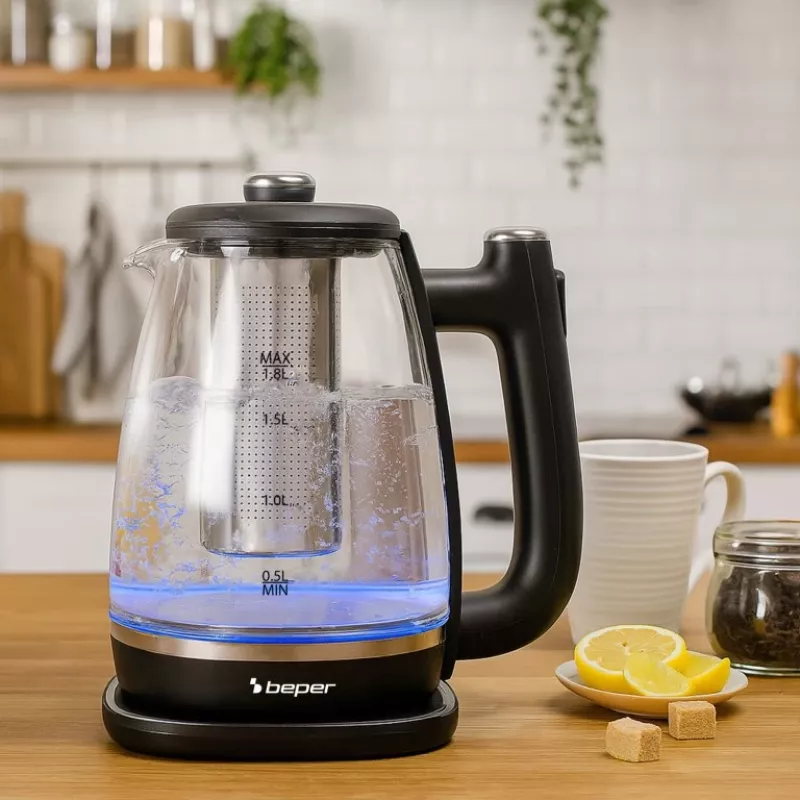Beper P101BOL200 elektrinis virdulys su stikline kolba