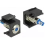 Delock 86461 Keystone LED, mėlynas, 6 V, juodas