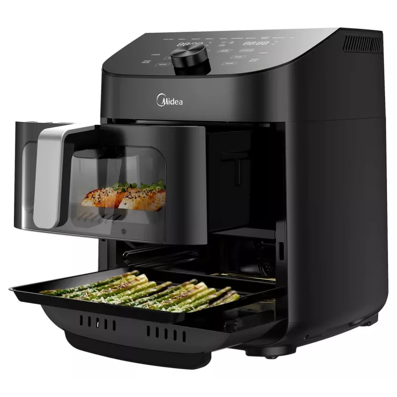 Oro gruzdintuvė Midea MAD1100DADK, 1850 W, dviguba talpa 4,4/6,4 L