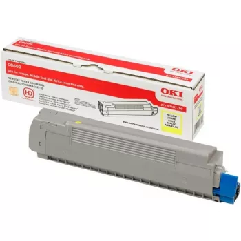 Toneras OKI 43487709 geltonas, iki 6000 puslapių