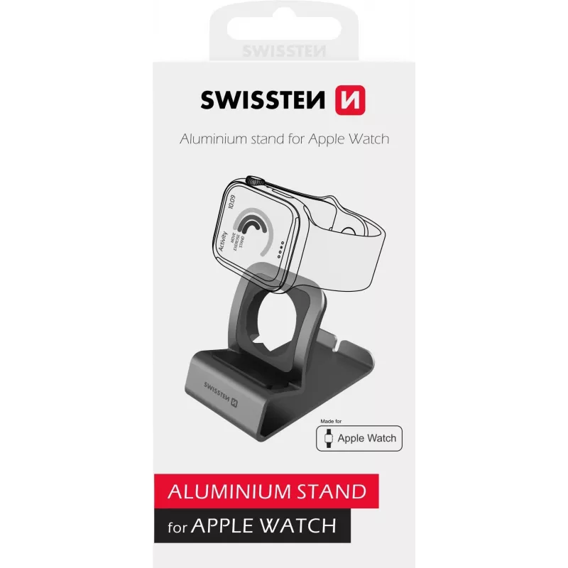 Aliumininis stovas SWISSTEN 25005200 Apple Watch Series 1–6, pilkas