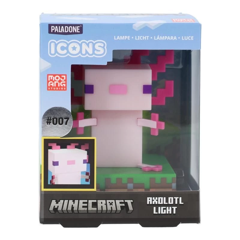 Paladone Minecraft Axolotl Piktogramos Šviesa