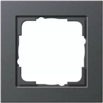 GIRA E2 dengiamoji plokštelė jungikliui – Antracitas, termoplastikas, bevaržtė, 80,8×80,8×9,3 mm