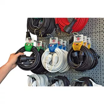 Brennenstuhl H05VV-F 3G1,5 - Ilginamasis laidas su CEE 7/4 kištuku (balta)