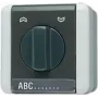 Jung 834.10 W Elektrinis jungiklis 1P juodas - baltas (834.10W)