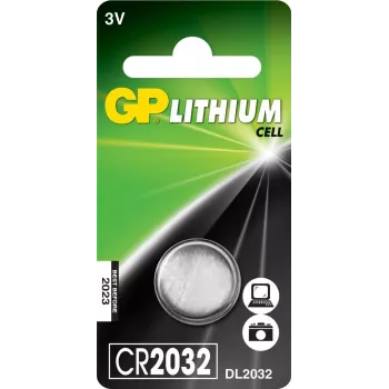 GP CR2032 ličio monetinė baterija 3V, 1 vnt. (blisteris)