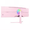 Išlenktas monitorius Arozzi Nova 49 inch (124,5 cm) Dual QHD 5120×1440 LED VA 32:9 4 ms Rožinis