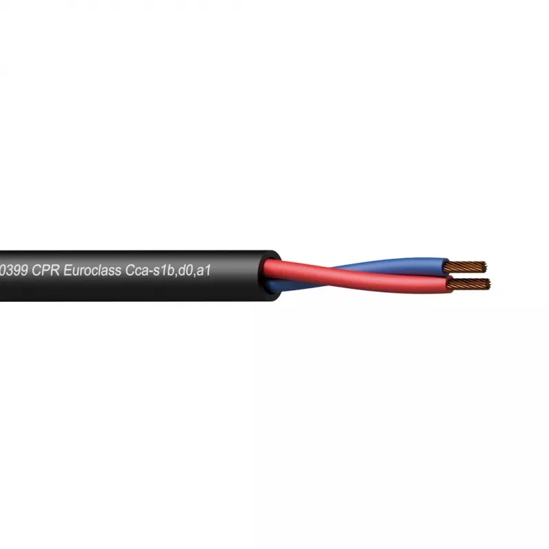 Garsiakalbio kabelis PROCAB CLS215-CCA/1 100m Juodas Varis AWG 16