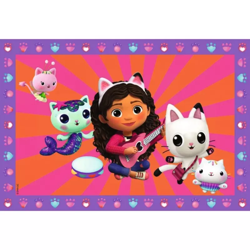 Piešimas pagal skaičius Junior - DreamWorks Gabby's Dollhouse (2 dizainai)
