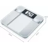 Beurer BG 13 Square Grey, Transparent – asmeninės elektroninės svarstyklės