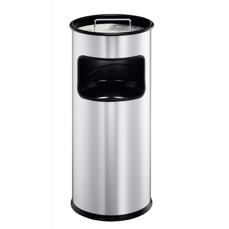 Durable metalinė šiukšliadėžė su pelenine – apvali – 17 l