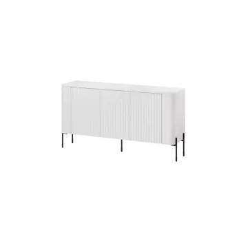 Komoda Cama Meble VERA 150x40x80 cm matinė balta, medžio drožlių plokštė, 16 mm rėmas