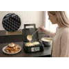 Vaflinė PROMIS WAP1600 — 2 porcijoms, stačiakampės plokštės, 1200 W, nelipni danga, termostatas, šalčiams atspari rankena, LED indikatoriai