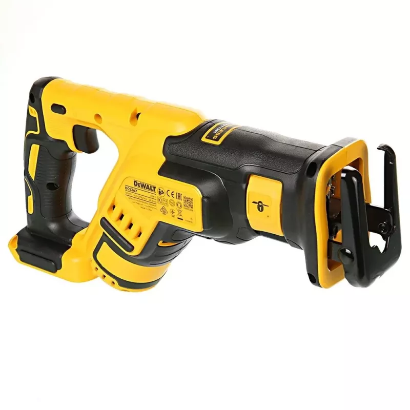 Pjūklas abipusis DeWalt DCS367N 18V, eiga 2.86 cm, pjovimo gylis medis 30 cm / metalas 10 cm, svoris 2.3 kg