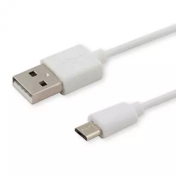 USB laidas SAVIO CL-123 USB 2.0, USB A į Micro-USB B, 1 m, baltas